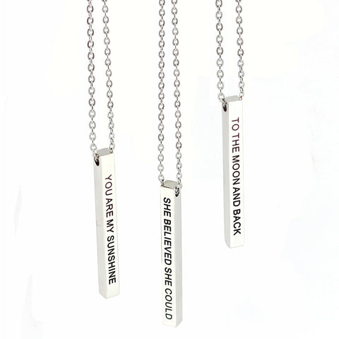 Positive words Necklace