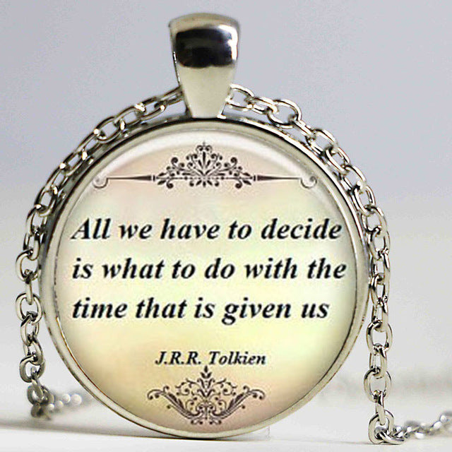 Quote Pendant Motivational Jewelry