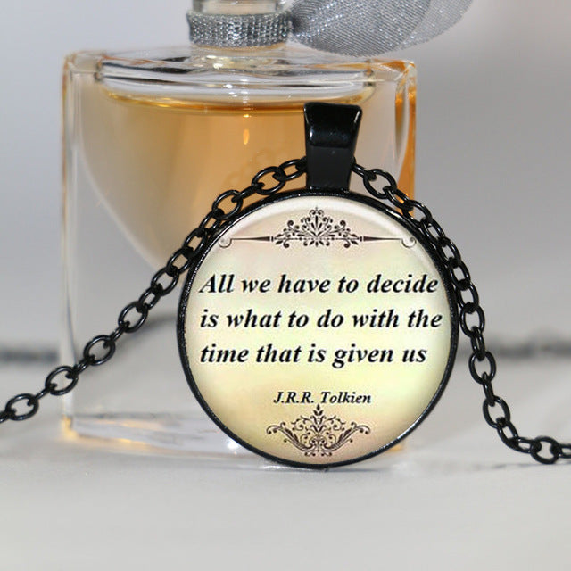 Quote Pendant Motivational Jewelry