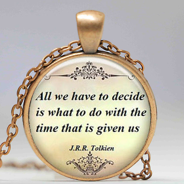 Quote Pendant Motivational Jewelry