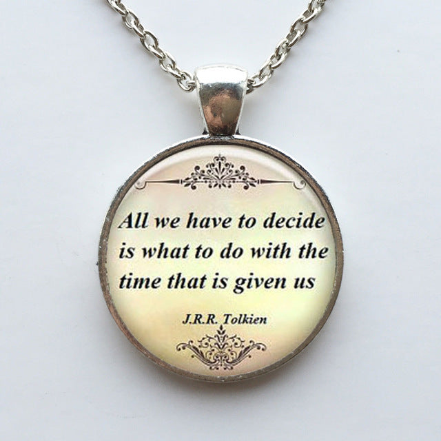 Quote Pendant Motivational Jewelry